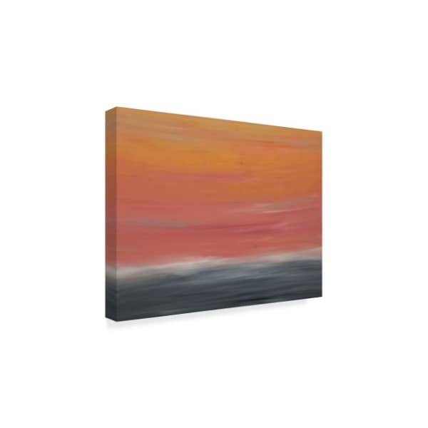 Hilary Winfield 'Sunrise Orange Gray' Canvas Art,35x47